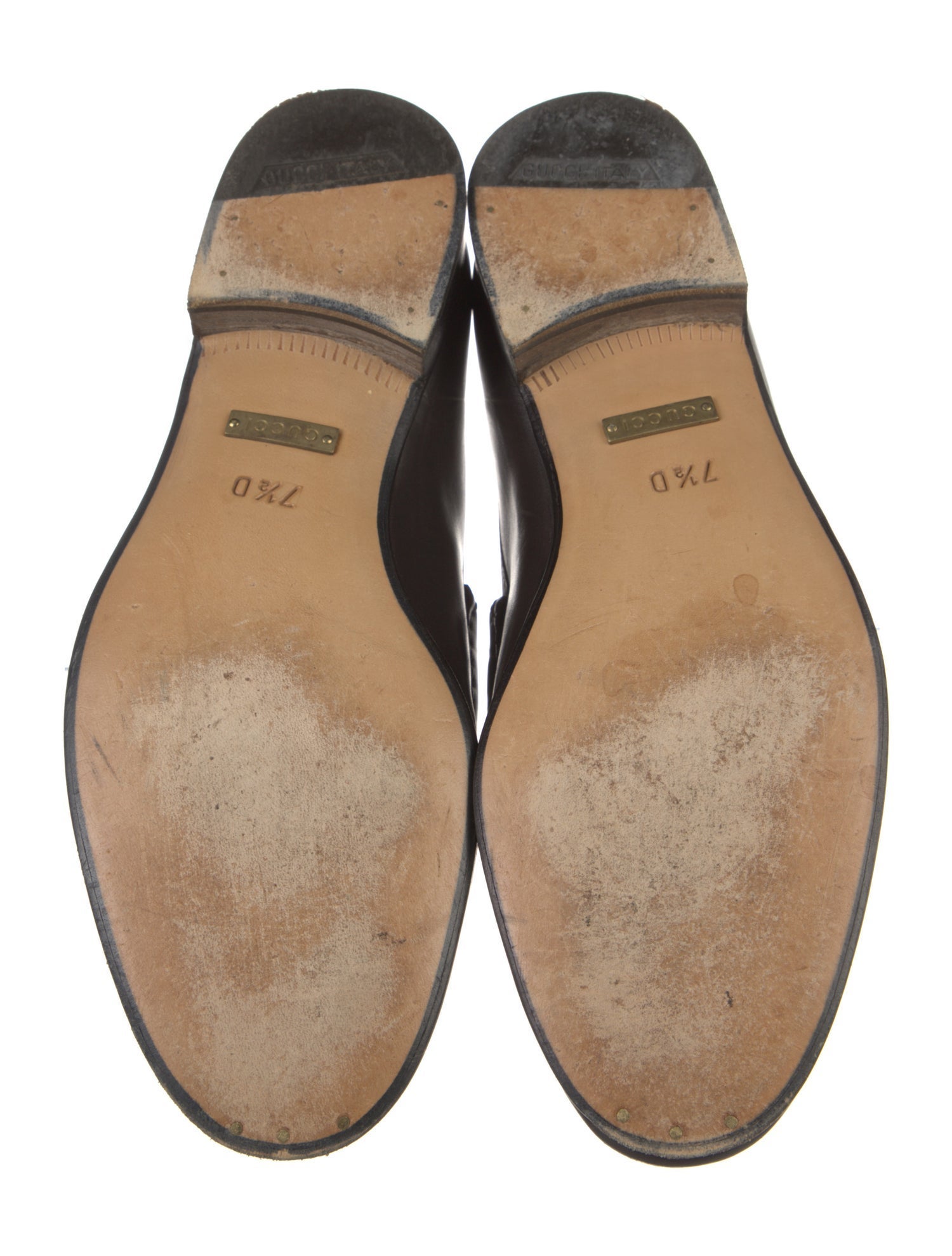 Gucci Horsebit Accent Leather Loafers